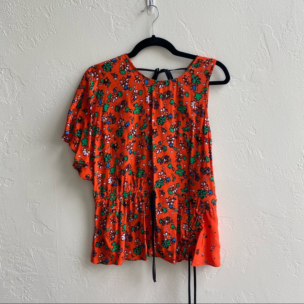 NWOT Topshop One Sleeve Top Size 6